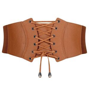 Wide Retro Lace-up Tied Belt, 15G-BELT003